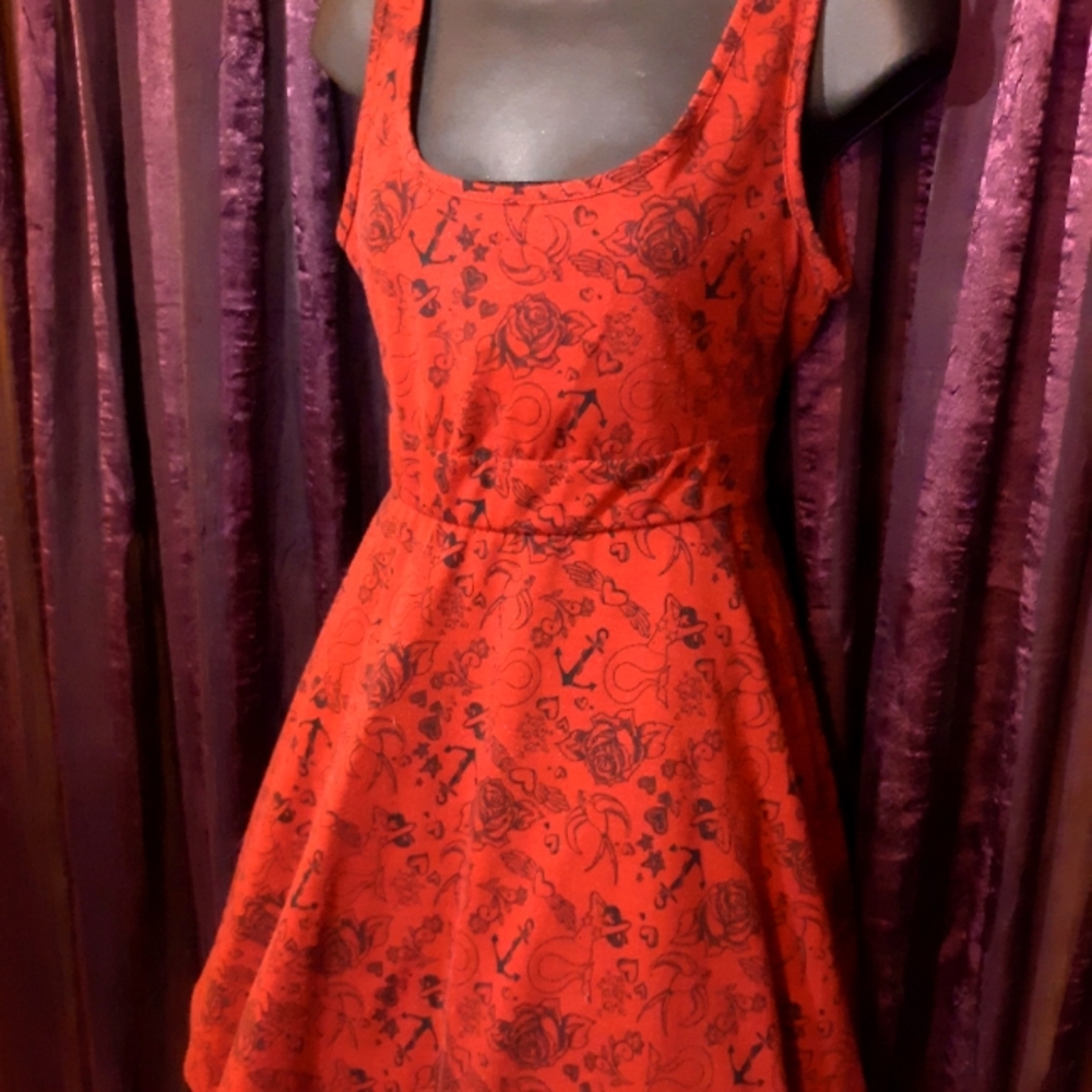 Flash TATTOO Hot Topic Tank dress Punk M sourpuss Too Fast Tripp